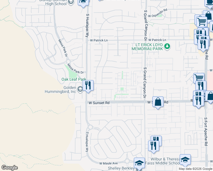 map of restaurants, bars, coffee shops, grocery stores, and more near 10063 Golden Bluff Avenue in Las Vegas
