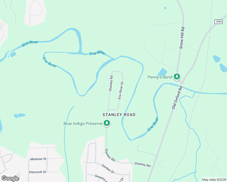 map of restaurants, bars, coffee shops, grocery stores, and more near 5345 Stanley Road in Durham