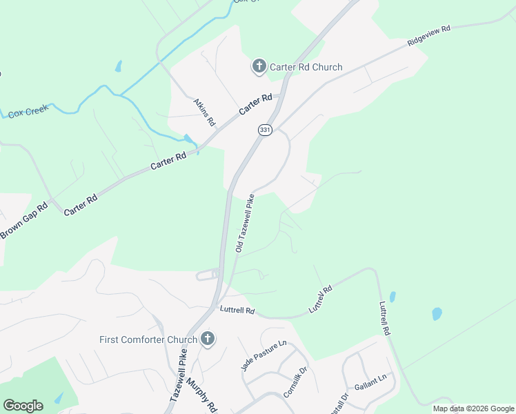 map of restaurants, bars, coffee shops, grocery stores, and more near 5720 Old Tazewell Pike in Knoxville