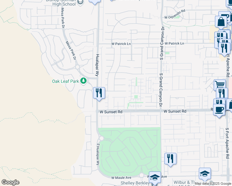 map of restaurants, bars, coffee shops, grocery stores, and more near 10093 Golden Bluff Avenue in Las Vegas