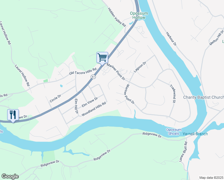 map of restaurants, bars, coffee shops, grocery stores, and more near 716 Marlin Ln in Clinton