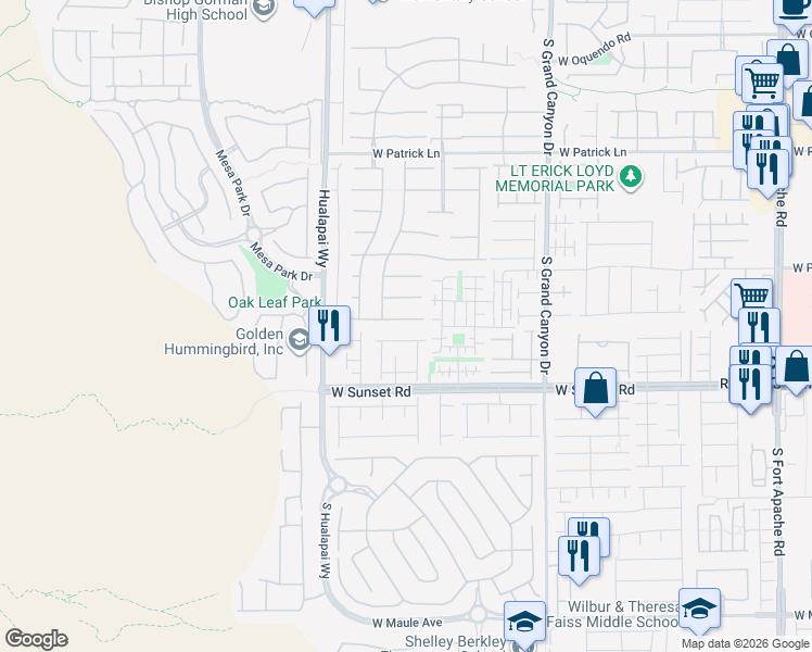 map of restaurants, bars, coffee shops, grocery stores, and more near 10063 Golden Bluff Avenue in Las Vegas
