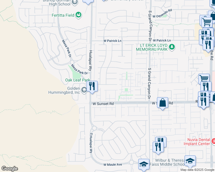 map of restaurants, bars, coffee shops, grocery stores, and more near 10093 Golden Bluff Avenue in Las Vegas