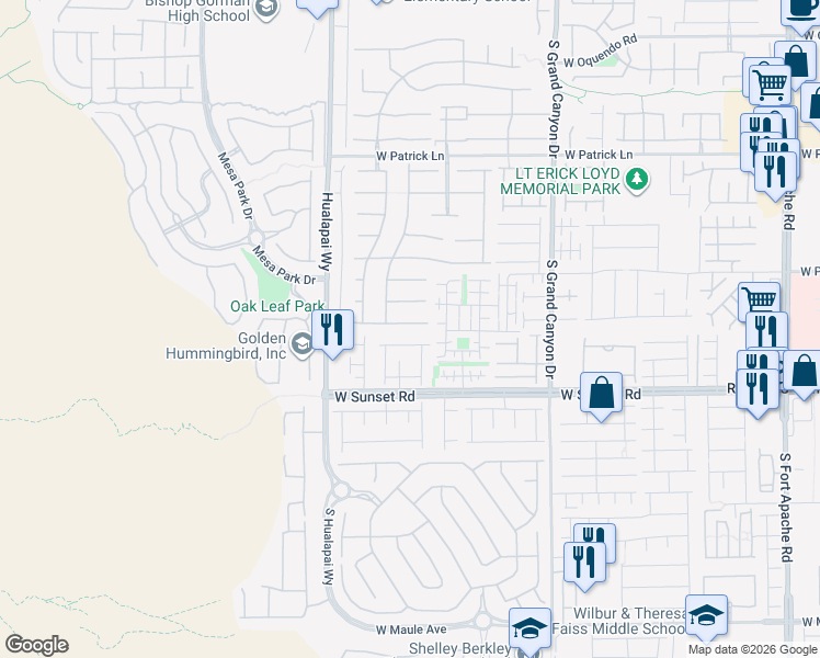 map of restaurants, bars, coffee shops, grocery stores, and more near 10063 Golden Bluff Avenue in Las Vegas