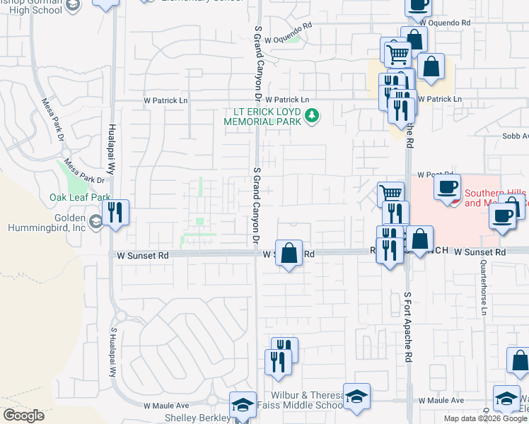 map of restaurants, bars, coffee shops, grocery stores, and more near 9789 West Hanover Grove Avenue in Las Vegas