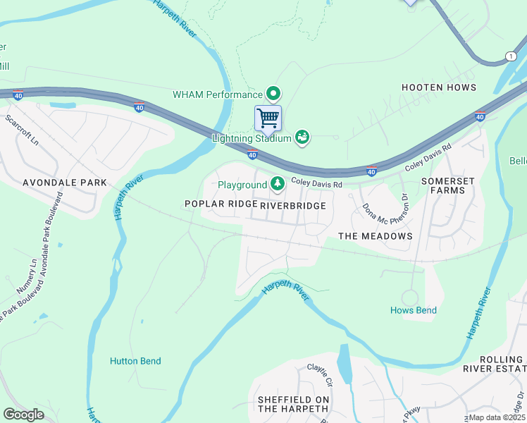 map of restaurants, bars, coffee shops, grocery stores, and more near 3905 Bridgeview Lane in Nashville