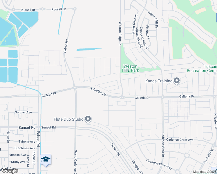 map of restaurants, bars, coffee shops, grocery stores, and more near Wewatta Avenue in Henderson