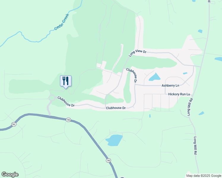 map of restaurants, bars, coffee shops, grocery stores, and more near 570 Long View Drive in Youngsville