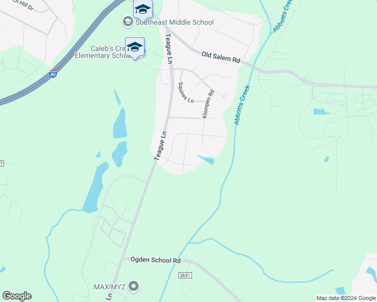 map of restaurants, bars, coffee shops, grocery stores, and more near 1752 Waverly Oaks Drive in Kernersville