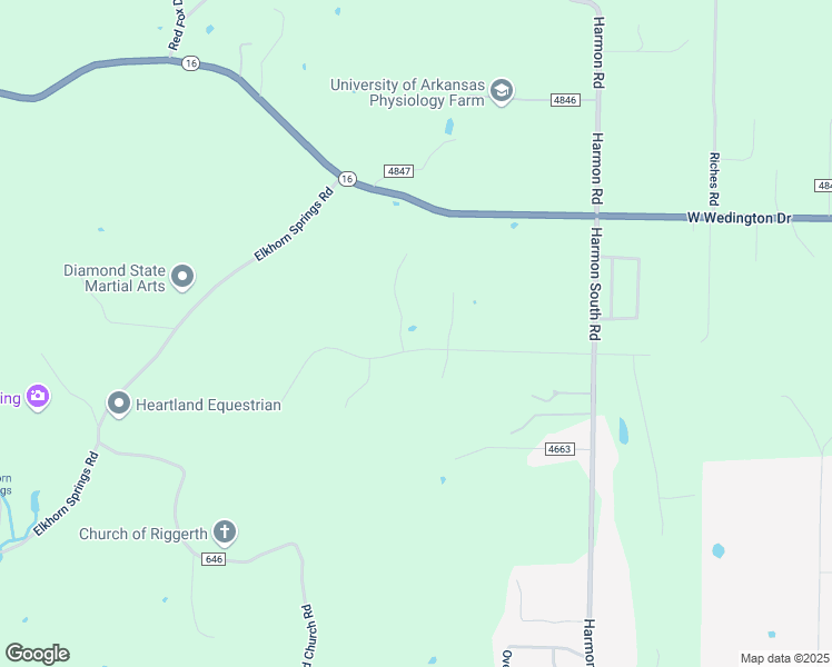 map of restaurants, bars, coffee shops, grocery stores, and more near 8968 Forest Hills Drive in Fayetteville