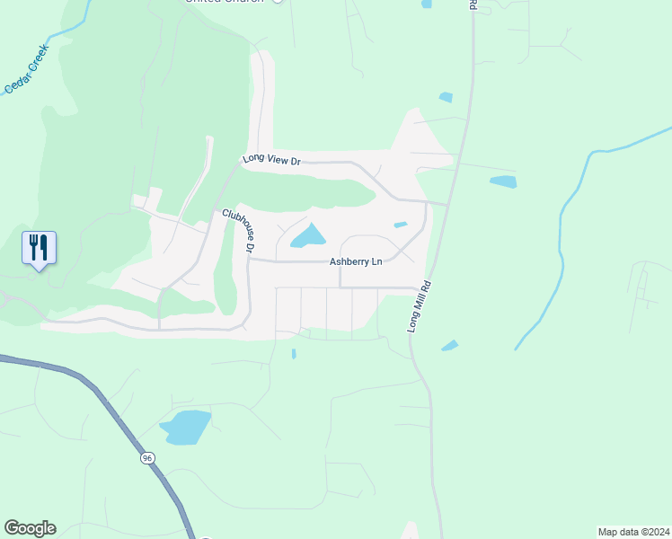 map of restaurants, bars, coffee shops, grocery stores, and more near 215 Ashberry Lane in Youngsville