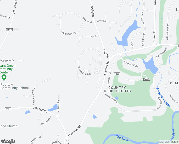 map of restaurants, bars, coffee shops, grocery stores, and more near 703 Soft Tree Lane in Durham