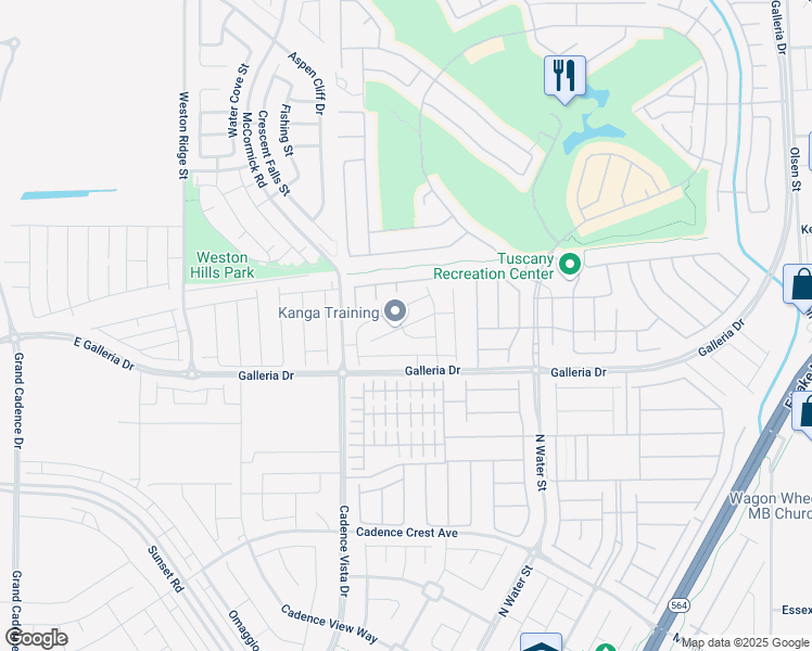 map of restaurants, bars, coffee shops, grocery stores, and more near 235 Cordelia Cove Avenue in Henderson