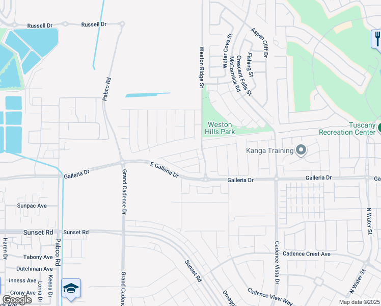 map of restaurants, bars, coffee shops, grocery stores, and more near Vanhoy Avenue in Henderson