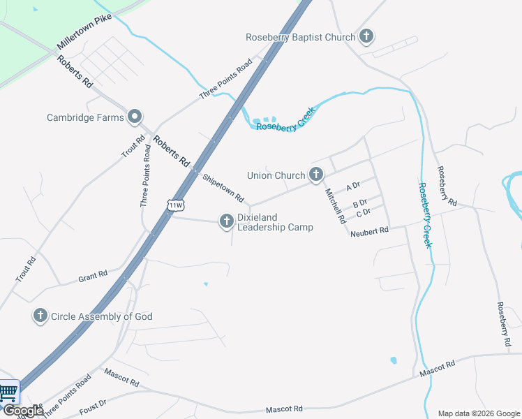 map of restaurants, bars, coffee shops, grocery stores, and more near 2704 Shipetown Road in Mascot