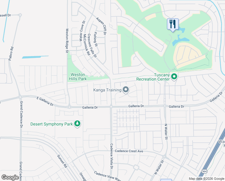 map of restaurants, bars, coffee shops, grocery stores, and more near 855 Via Campo Tures in Henderson