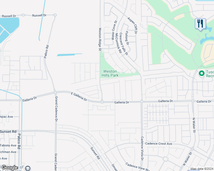 map of restaurants, bars, coffee shops, grocery stores, and more near 117 Royal Cascade Avenue in Henderson