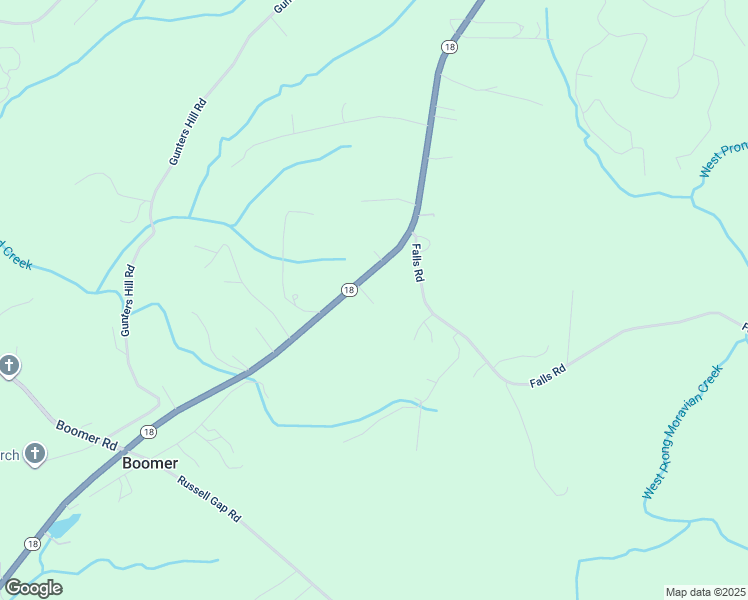 map of restaurants, bars, coffee shops, grocery stores, and more near 4401 North Carolina 18 in Boomer