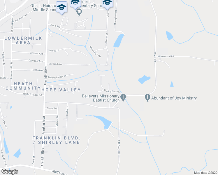 map of restaurants, bars, coffee shops, grocery stores, and more near 3 Dan Hughes Court in Greensboro