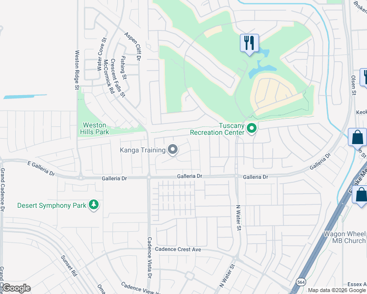 map of restaurants, bars, coffee shops, grocery stores, and more near 263 Polaris Ridge Avenue in Henderson