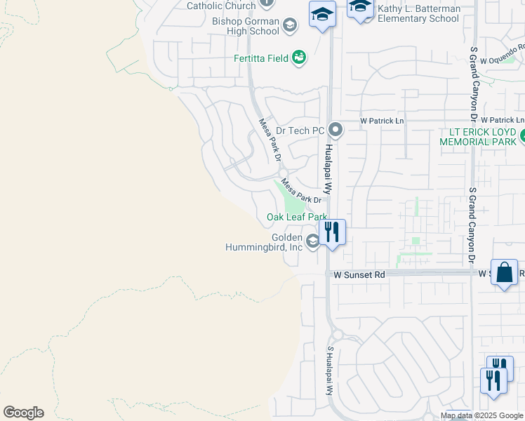 map of restaurants, bars, coffee shops, grocery stores, and more near 6300 Clovis Point Street in Las Vegas