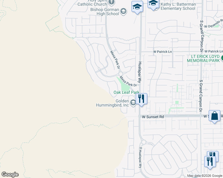map of restaurants, bars, coffee shops, grocery stores, and more near 6300 Clovis Point Street in Las Vegas
