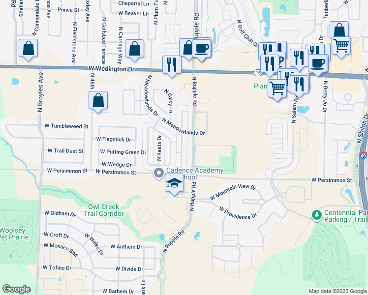 map of restaurants, bars, coffee shops, grocery stores, and more near 619 Alley 4040 in Fayetteville