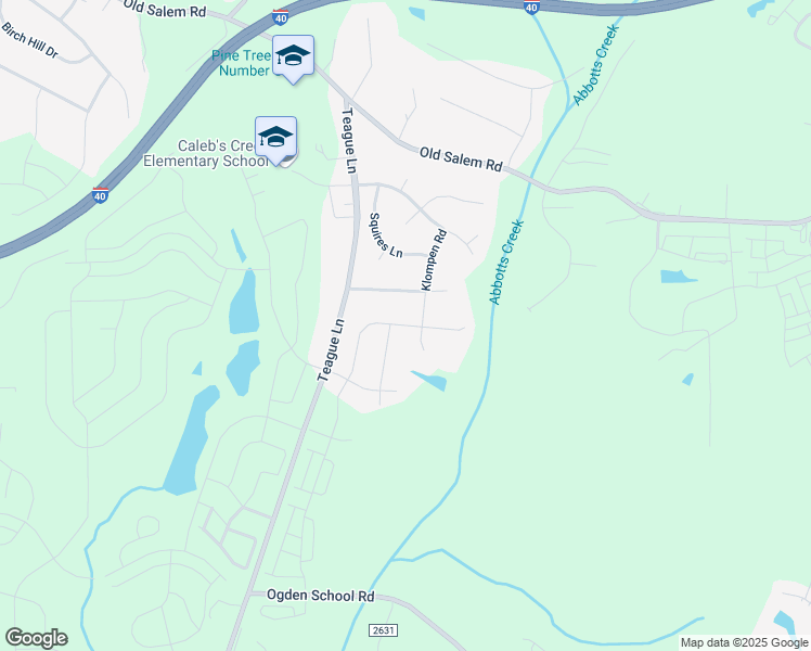 map of restaurants, bars, coffee shops, grocery stores, and more near Haddington Point Drive in Kernersville