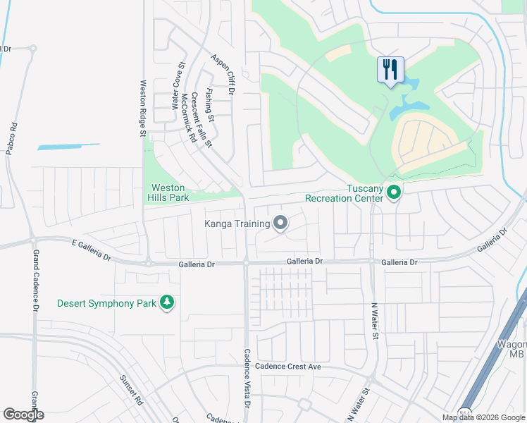 map of restaurants, bars, coffee shops, grocery stores, and more near 871 Via Della Vitoria in Henderson