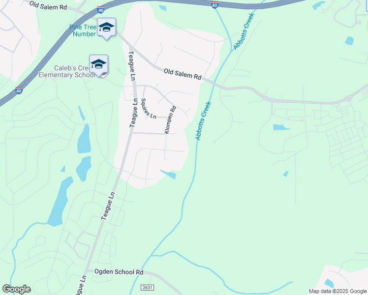 map of restaurants, bars, coffee shops, grocery stores, and more near 1609 Haddington Point Drive in Kernersville