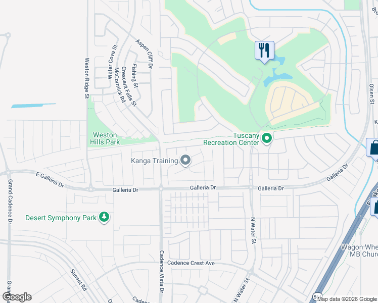 map of restaurants, bars, coffee shops, grocery stores, and more near 872 Punto Di Bellezza in Henderson