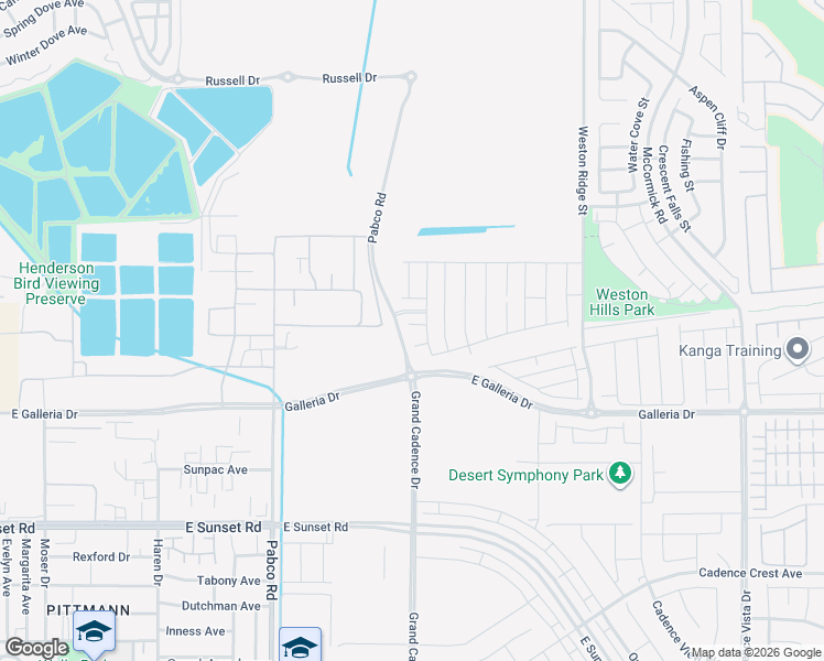 map of restaurants, bars, coffee shops, grocery stores, and more near 2252-2290 Pabco Road in Henderson