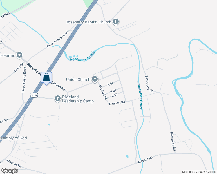 map of restaurants, bars, coffee shops, grocery stores, and more near 8910 A Drive in Mascot