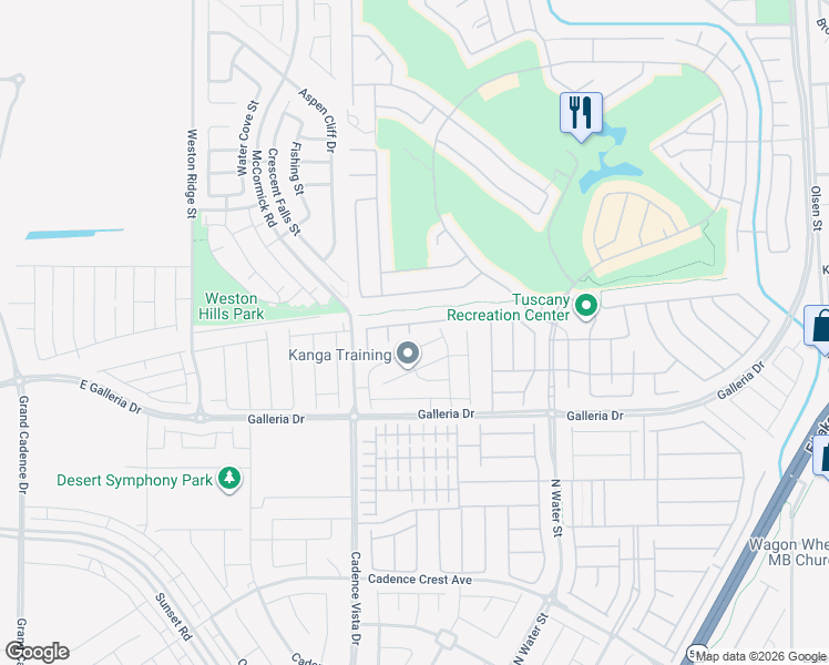 map of restaurants, bars, coffee shops, grocery stores, and more near 872 Punto Di Bellezza in Henderson