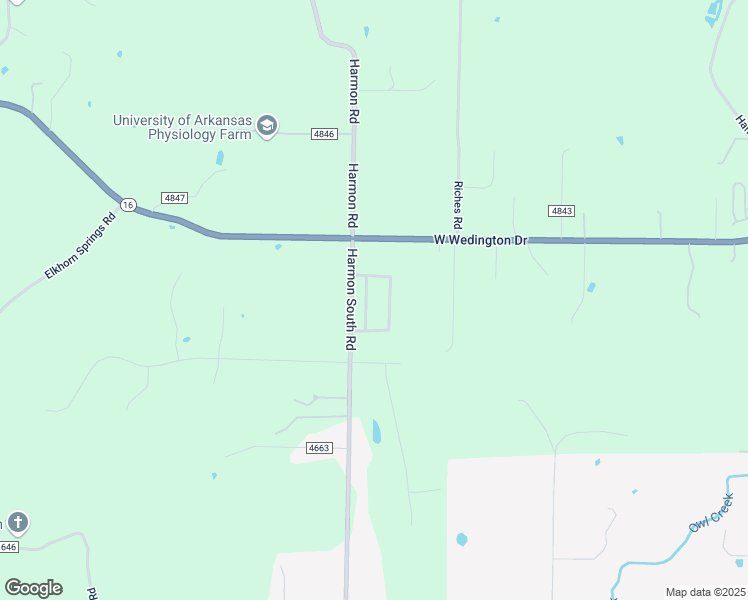 map of restaurants, bars, coffee shops, grocery stores, and more near 581 North Fox Meadows Lane in Fayetteville