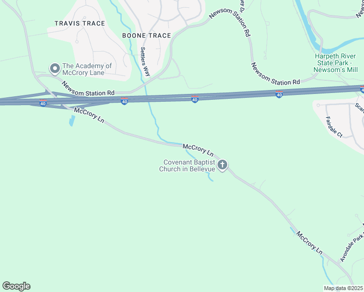 map of restaurants, bars, coffee shops, grocery stores, and more near 8277 Mc Crory Lane in Nashville