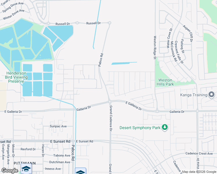map of restaurants, bars, coffee shops, grocery stores, and more near 2252-2290 Pabco Road in Henderson
