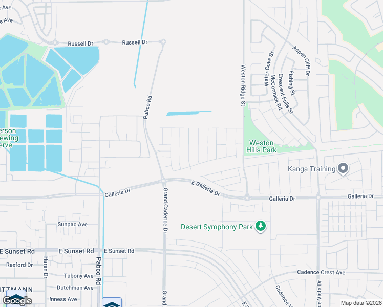map of restaurants, bars, coffee shops, grocery stores, and more near East Galleria Drive in Henderson