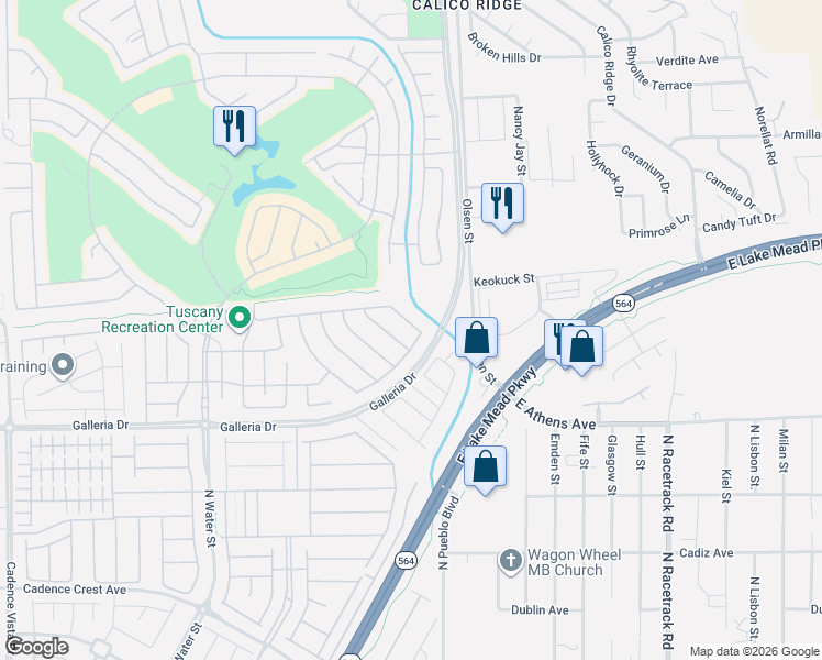 map of restaurants, bars, coffee shops, grocery stores, and more near 1001 Viale Placenza Place in Henderson