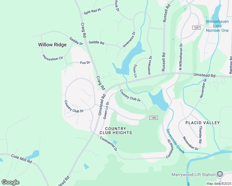 map of restaurants, bars, coffee shops, grocery stores, and more near 2713 Green Lane Drive in Durham