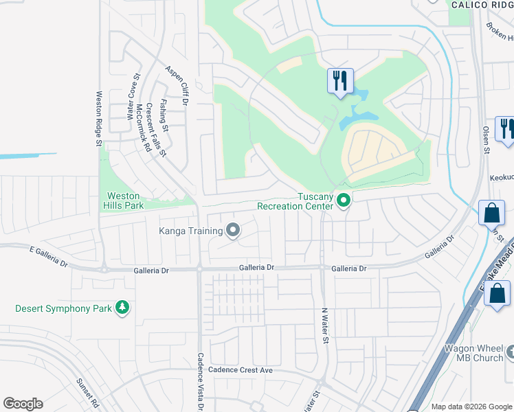 map of restaurants, bars, coffee shops, grocery stores, and more near 255 Via Del Salvatore in Henderson