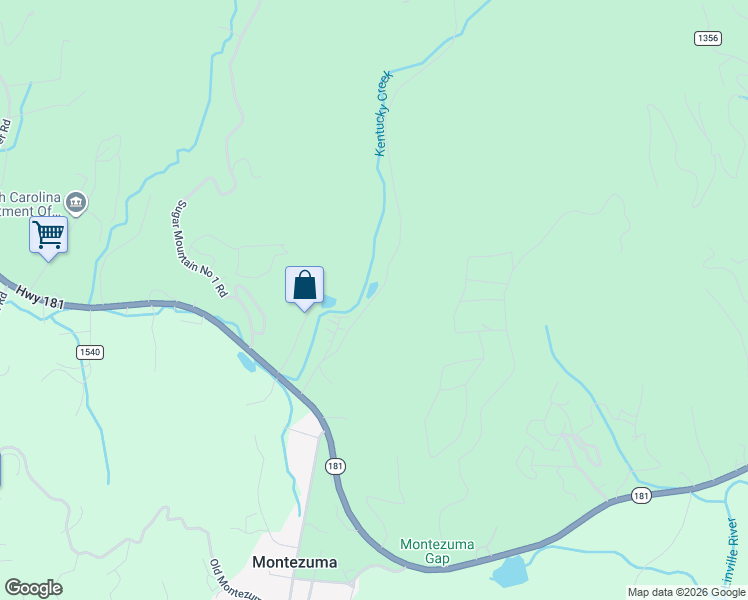 map of restaurants, bars, coffee shops, grocery stores, and more near 398 Sugar Mountain 2 Road in Newland