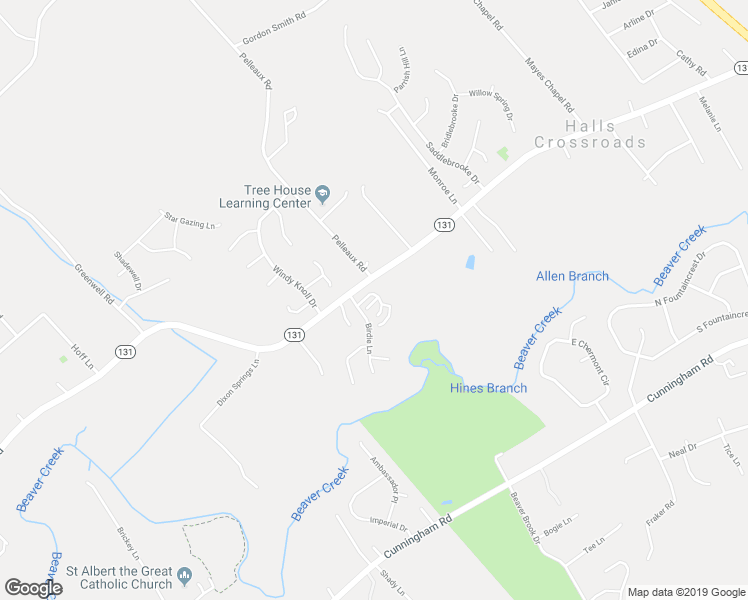 map of restaurants, bars, coffee shops, grocery stores, and more near 2931 Misty Creek Way in Knoxville