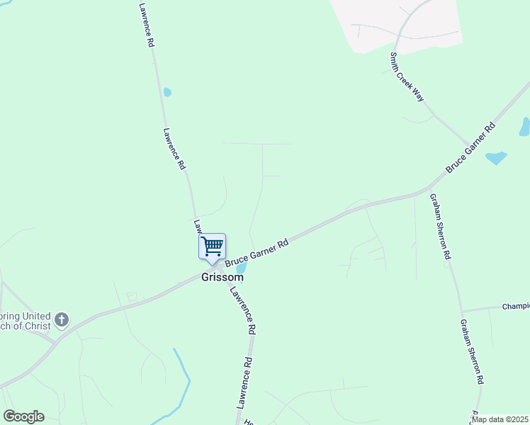 map of restaurants, bars, coffee shops, grocery stores, and more near 1124 Corrina Road in Wake Forest