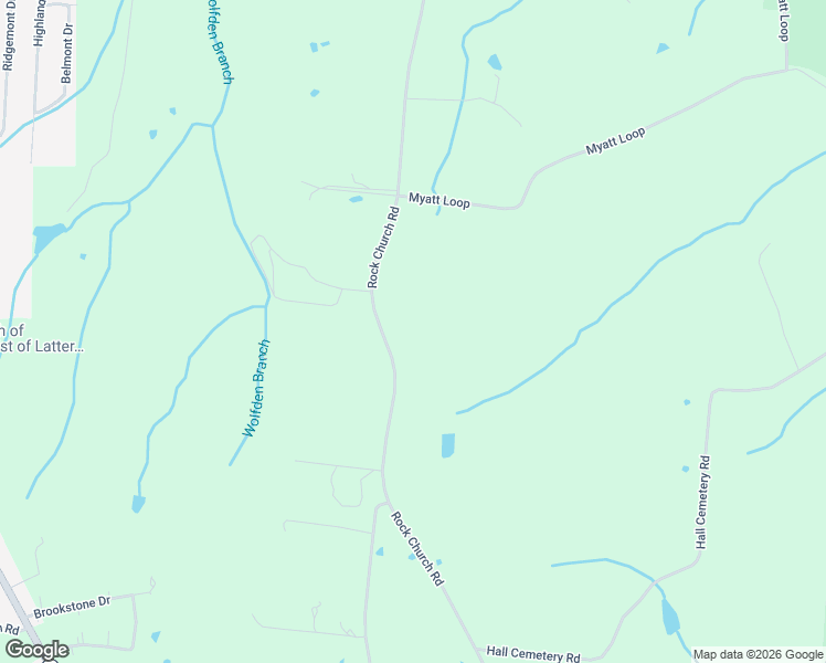 map of restaurants, bars, coffee shops, grocery stores, and more near 525 Rock Church Road in Burns