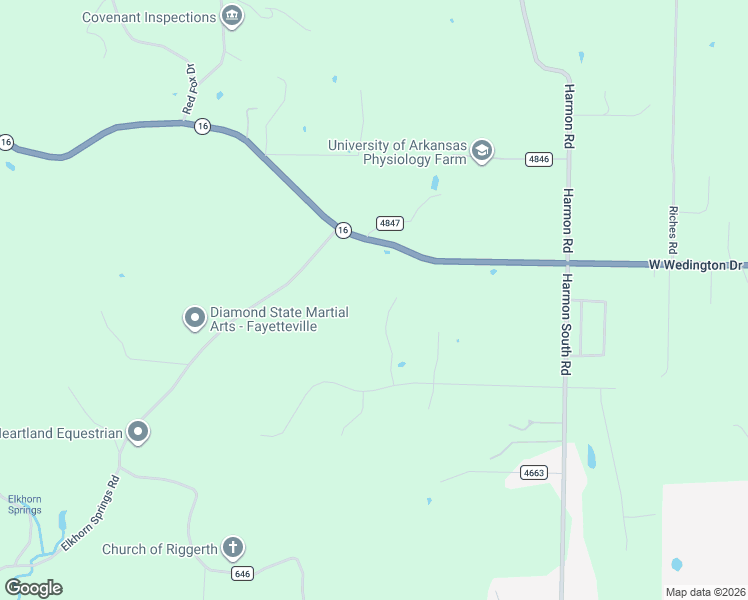 map of restaurants, bars, coffee shops, grocery stores, and more near 601 North Timber Ridge Road in Fayetteville