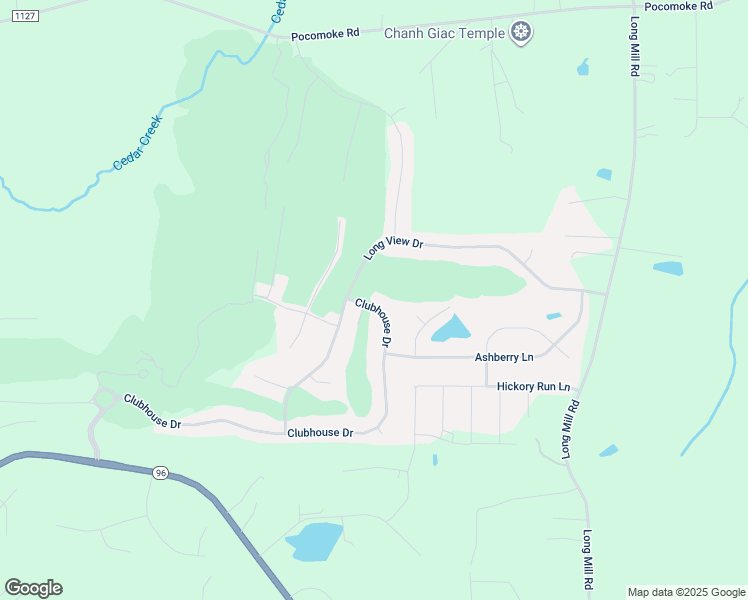 map of restaurants, bars, coffee shops, grocery stores, and more near 45 Clubhouse Drive in Youngsville