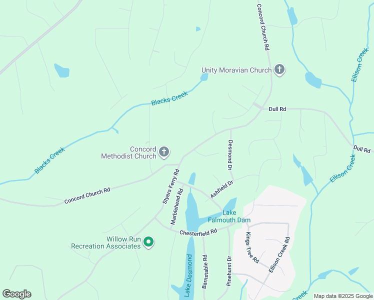 map of restaurants, bars, coffee shops, grocery stores, and more near 8851 Concord Church Road in Lewisville