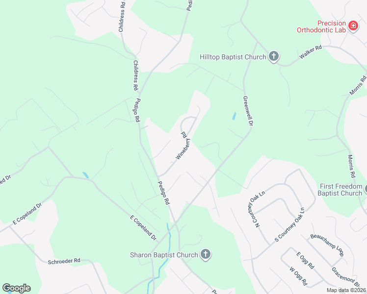 map of restaurants, bars, coffee shops, grocery stores, and more near 1365 Wineberry Road in Powell