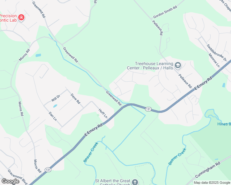 map of restaurants, bars, coffee shops, grocery stores, and more near 2704 Evening Sun Ln in Knoxville